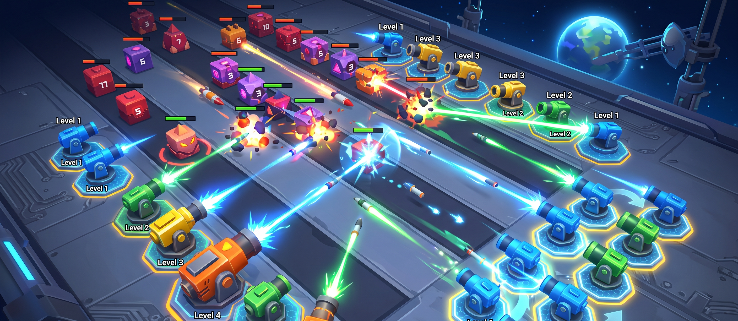Merge Cannon Defense